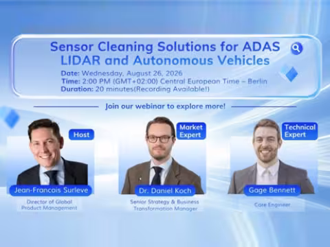 Sensor cleaning webinar