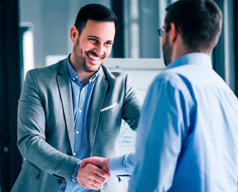 business people shaking hands