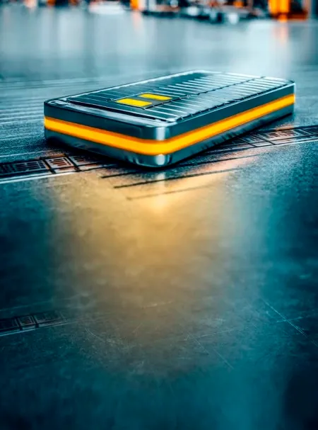 Battery pack in a warehouse